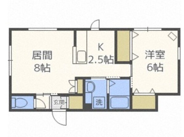 環状通東駅 徒歩13分 2階の物件間取画像